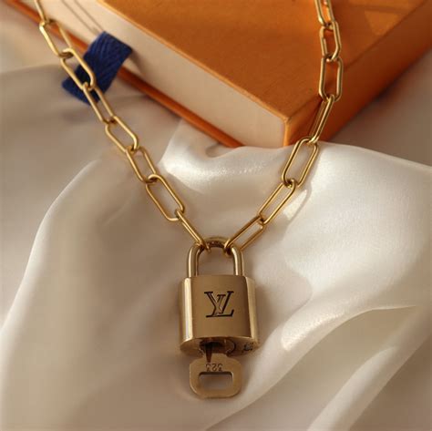 louis vuitton lock necklace cheap|louis vuitton lock necklace price.